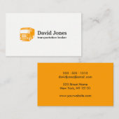 Carte de visite de logo de transport et de (Devant / Derrière)