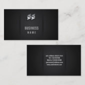 Carte de visite de logo d'effet de fibre de (Devant / Derrière)