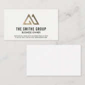 Carte de visite de logo géométrique (Devant / Derrière)