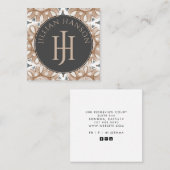 Carte de visite de logo géométrique monogramme Abs (Devant / Derrière)