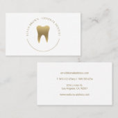 Carte de visite de logo Gold Dental (Devant / Derrière)