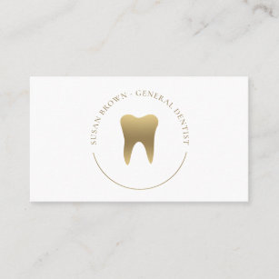 Carte de visite de logo Gold Dental