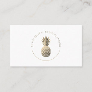 Carte de visite de logo Gold Pineappy