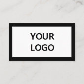 Carte de visite de logo personnalisé - vos couleur (Dos)