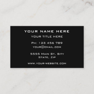 Carte de visite de logo personnalisé - vos couleur