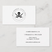 Carte de visite de logo Pirate (Devant / Derrière)
