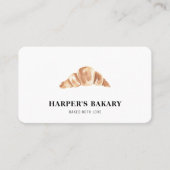 Carte de visite de logo professionnel de boulanger (Devant)