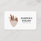 Carte de visite de logo professionnel de boulanger (Devant)