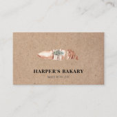 Carte de visite de logo professionnel de boulanger (Devant)