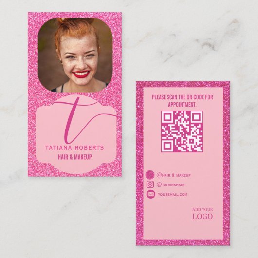 Carte de visite de logo QR moderne (Devant / Derrière)