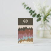 Carte de visite de logo Retro Forest Earring (Debout devant)
