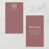 Carte de visite de logo Retro Pink (Devant / Derrière)