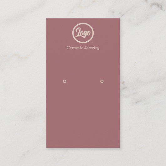 Carte de visite de logo Retro Pink (Devant)
