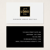 Carte de visite de logo simple et moderne (Devant & derrière)