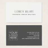 Carte de visite de logo simple et moderne (Devant & derrière)