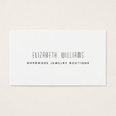 Carte de visite de logo simple et moderne (Devant)