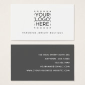 Carte de visite de logo simple et moderne (Devant & derrière)