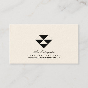 Carte de visite de logo Triangles Abstrait