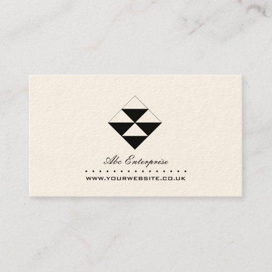Carte de visite de logo Triangles Abstrait (Devant)