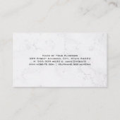 Carte de visite de logos de dents (Dos)