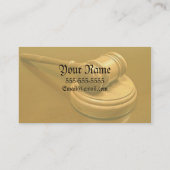 Carte de visite de loi (Dos)