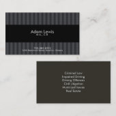 Carte de visite de loi - encadré (Devant / Derrière)