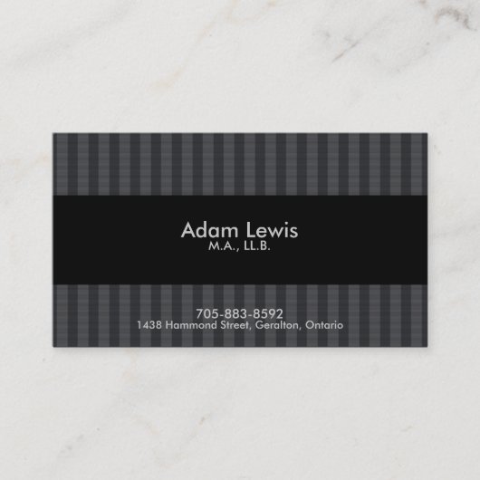 Carte de visite de loi - encadré (Devant)