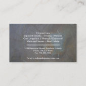 Carte de visite de loi - mandataire d'avocat de (Dos)