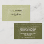 Carte de visite de loi - mandataire simple (Devant / Derrière)