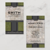 Carte de visite de loi - texture professionnelle (Devant / Derrière)