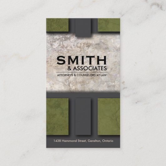 Carte de visite de loi - texture professionnelle (Devant)