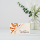 Carte de visite de l'Oiseau du Paradis (Debout devant)