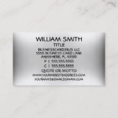 Carte de visite de look de métal de scrapper (Dos)