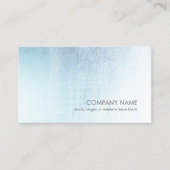 Carte de visite de look métallique brossé moderne (Devant)