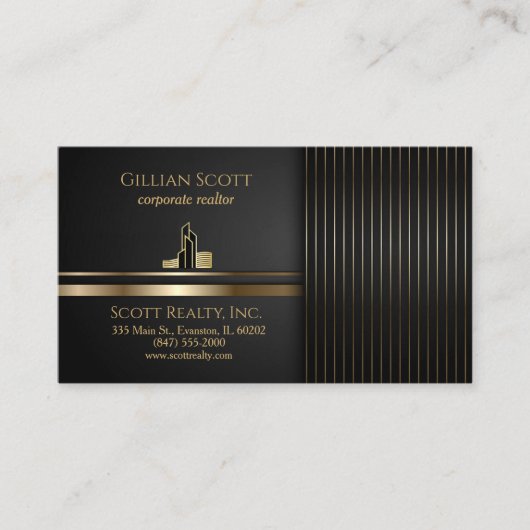 carte de visite de l'or et du noir (Devant)