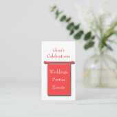 Carte de visite de l'organisateur de la fête de ba (Debout devant)