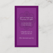 Carte de visite de l'ornement Amethyst (Dos)