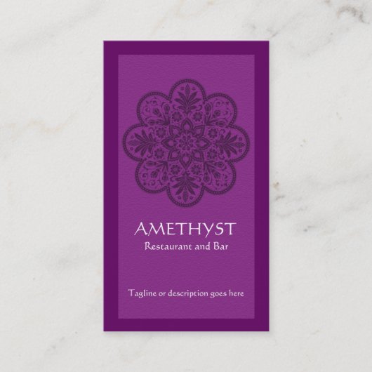Carte de visite de l'ornement Amethyst (Devant)