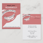 Carte de visite de l'orthodontiste Dentist Dental (Devant / Derrière)