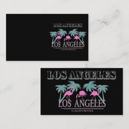 Carte de visite de Los Angeles (Devant / Derrière)