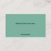 Carte de visite de lot d'arbre de Noël modifiable (Dos)