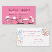 Carte de visite de lotions de parfum de bouteille (Devant / Derrière)