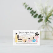 Carte de visite de lotions de parfum de bouteilles (Debout devant)