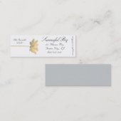 Carte de visite de Lotus blanc (Devant / Derrière)