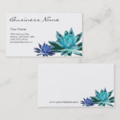 Carte de visite de Lotus (bleu) (Devant / Derrière)