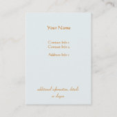 Carte de visite de Lotus Chubby en fleurs (Dos)