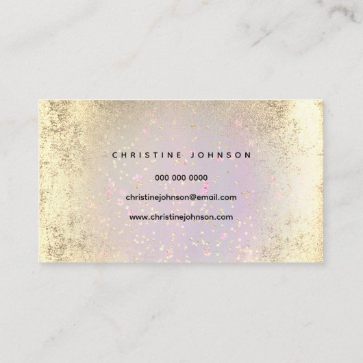 carte de visite de lotus doré (Dos)