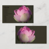 Carte de visite de Lotus rose (Devant / Derrière)