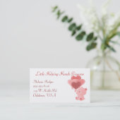 Carte de visite de l'ours aimant (Debout devant)