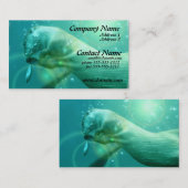 Carte de visite de loutre de natation (Devant / Derrière)